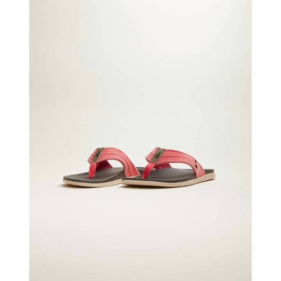 NEW JOHNNIE-O men's portside sandal in malibu red - Picture 3 of 6